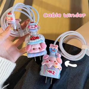 Maialino per cupcake di carta adatto per <span class=keywords><strong>Apple</strong></span> 18/20W custodia per caricabatterie <span class=keywords><strong>iPhone</strong></span> 14 testa di ricarica rapida <span class=keywords><strong>13</strong></span> custodie 12 custodia per caricabatterie morbida - Product Image 5