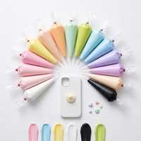 Colle en silicone non toxique effet crème fouettée 100g format Deluxe pour coques de téléphone, décoration DIY et loisirs créatifs pour enfants