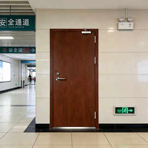 Puerta Cortafuego Comercial de Acero, Precio de Fábrica, Pintura Ecológica a Base de Agua, Tamaño Personalizado, 2 Años de Garantía, Marca <span class=keywords><strong>Binbin</strong></span>, para Almacenes y Escuelas - Product Image 3