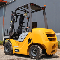 Nouveau chariot élévateur diesel compact 2RM, mini chariot élévateur à mât bi-étages 1070x122mm, fourches, direct usine