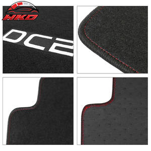 Alfombrillas para Acura Integra 94-01 DC2 con logo OE, ajuste original, alfombra de velour, 5 piezas, color negro - Product Image 4