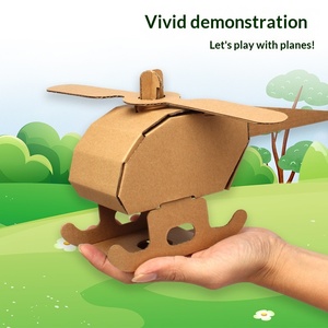 Modèle de maison en carton à assembler soi-même pour enfants, jouet de graffiti 3D, char, avion, voiture, cadeau pour la maternelle, modèle 299 - Product Image 1