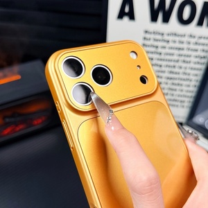 Custodia per telefono di lusso all'ingrosso in vetro Corning dorato per <span class=keywords><strong>iPhone</strong></span> 17 Pro Max 16 15 14 <span class=keywords><strong>11</strong></span>, copertura completa premium color <span class=keywords><strong>oro</strong></span> con protezione per l'obiettivo - Product Image 4