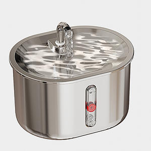 Fontaine à eau pour chat en acier inoxydable, distributeur d'eau automatique à circulation continue, grande capacité, pour chiens et chats - Product Image 1