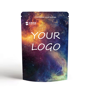 Mini pochette debout noire imprimée sur mesure 3.5g 7g 14g 28g Sacs en Mylar Cali résistants aux enfants et aux odeurs doux au toucher - Product Image 4