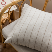 Housse de coussin texturée en lin géométrique de luxe Innermor, carrée, pour l'extérieur, pour la maison, l'hôtel, l'hôpital, couleur beige
