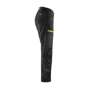 BLAKLADER - 145618459933D84 Service <b>trousers</b> with <b>stretch</b> <b>Black</b>/Yellow - EAN 7330509651377 WORK <b>TROUSERS</b> CARGO WORK <b>TROUSERS</b> - Product Image 5