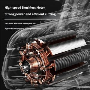 Tronçonneuse électrique au lithium rechargeable 21V 8 pouces, utilisation domestique DIY, sans balais, 550W, tronçonneuse à une main, scie à bois, coupe de 10 cm - Product Image 5