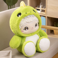 Ensemble de déguisements pour poupée Cyber Celebre, adorable petit loup, dinosaure, panda, jouets en peluche, coton PP, maille, cadeaux anti-stress pour enfants