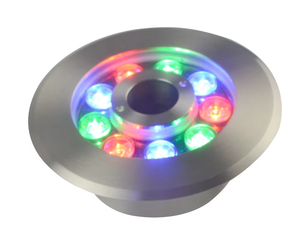 Luz LED RGBW para Fuentes, Impermeable IP68 - Luz de Boquilla Anular con Control Remoto RF para Piscinas y Fuentes Decorativas - Product Image 1