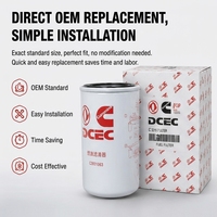 Filtro de Combustible DCEC Cummins C3931063, Filtro de Combustible Enroscable para Compresor de Aire Diésel Portátil, Repuestos para Motor Diésel