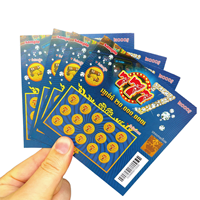 Carte de loterie à gratter en gros, carte à gratter pour affiches promotionnelles