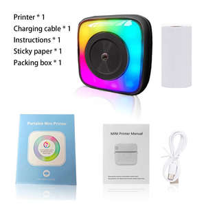 Impresora térmica portátil <span class=keywords><strong>sin</strong></span> tinta recargable de nuevo diseño con luz de fondo <span class=keywords><strong>para</strong></span> juguetes infantiles, notas, etiquetas y pegatinas. - Product Image 3