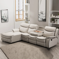 Ensemble de chaises de salon modernes et confortables en cuir nano respirant