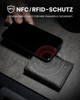 THUMBS-UP pemegang kartu Pop up Pria Mini dompet lipat tiga kancing Pop up saku koin ritsleting minimalis klasik hitam kulit Nappa