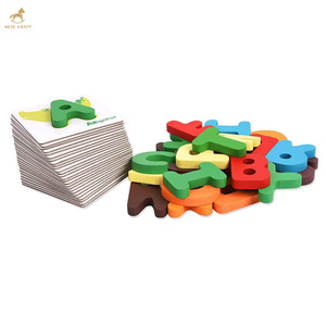 Gioco di Puzzle con Lettere in Legno, Carte Abbinamento Alfabeto Animali, Giocattoli Educativi per Bambini - Product Image 3