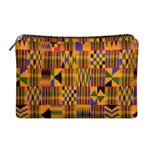 Mode féminine PU pochette portefeuille personnalisé multifonction porte-carte zippé sacs à main poignet sac Culture nationale africaine - Product Image 1