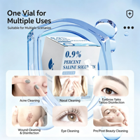 Solution saline normale isotonique à 0,9 % de chlorure de sodium Melly, en plastique à usage unique, pour le nettoyage du nez, l'élimination des odeurs et la déshumidification