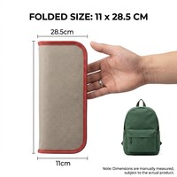 Tabouret de plage pliant portable en tissu Oxford avec cadre en acier, rembourré et facile à ranger, style trousse à crayons, vente en gros