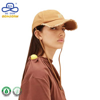 Gorras de Béisbol de Moda Casual con Visera Desgastada, Logotipo Personalizado, Correa Ajustable para la Barbilla, Estilo Vintage, para Unisex, Fábrica BSCI