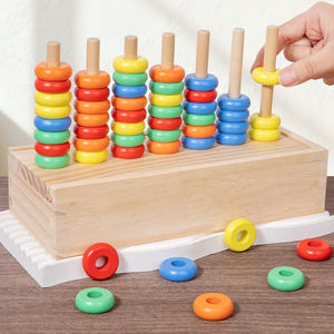 Nuevo Juguete Educativo, Juego <span class=keywords><strong>de</strong></span> Lanzamiento <span class=keywords><strong>de</strong></span> Anillos Coloridos, Entrenamiento <span class=keywords><strong>de</strong></span> Pensamiento, Ejercicio <span class=keywords><strong>de</strong></span> Habilidades Prácticas, Bloques <span class=keywords><strong>de</strong></span> Apilamiento Creativos para Niños - Product Image 2