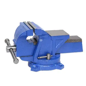 Hicen 3~20'' Heavy Duty Adjustable Bench Vise Cast Iron Bench Vise Vice with Swivel