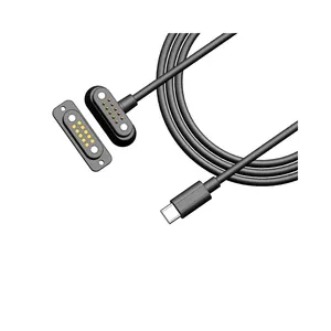 USB Type C to 10pin magnetic pogo pin cable assembly