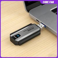 Adaptador Inalámbrico USB 3.0 WiFi 6 AX1800, 1800Mbps, Doble Banda 5GHz 2.4GHz, Tarjeta de Red sin Controlador para PC y Laptop