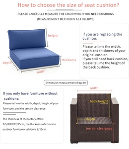 Coussin <span class=keywords><strong>de</strong></span> siège carré décoratif uni haut <span class=keywords><strong>de</strong></span> gamme <span class=keywords><strong>pour</strong></span> canapé, bureau, chaise, banquette, lavable en machine, <span class=keywords><strong>pour</strong></span> salle à manger et <span class=keywords><strong>jardin</strong></span> - Product Image 4