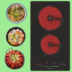 Cuisinière électrique portable à double brûleur en céramique avec 2 foyers et boîtier métallique - Product Image 2