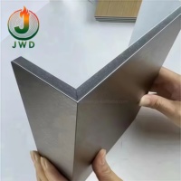 Panel y Tablero de Pared de Fibra de Carbono y Cristal, Lámina de Chapa de Madera de Bambú con Diseño de Textura Metálica de Estilo Moderno