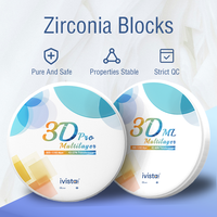 Bloque de Zirconia de Alta Resistencia (1200MPa), Disco de Cerámica de Zirconia Multicapa 3D Pro para Laboratorio Dental y Equipo Odontológico