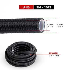 Tuyau de carburant haute pression en téflon tressé PTFE, 1 mètre, pour la modification et l'amélioration des voitures - Product Image 2