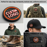 Patchs PVC personnalisés de haute qualité avec logo, badges auto-agrippants, thermocollants, en silicone souple 3D, en caoutchouc PVC pour vêtements tactiques et chapeaux