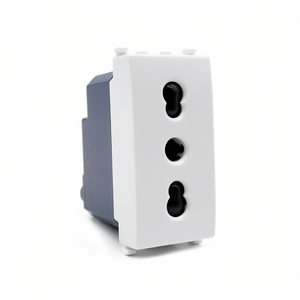 Prise double usage blanche 16A 250V compatible avec Vimar Ark - Product Image 3