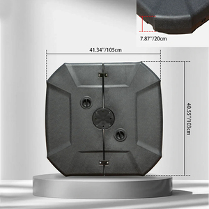 Base de paraguas de plástico de venta caliente Base de paraguas al aire libre Base de paraguas compensada - Product Image 3