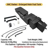 Tangki Bahan Bakar Tambahan Kapasitas Tinggi 140L dari Paduan Al Mg, Pengganti JK untuk JMC Dadao Grand Avenue Pickup 4x4 Desert Expedition