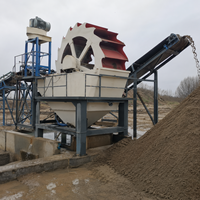 Machine à laver le sable avec godet rotatif pour le traitement des agrégats miniers