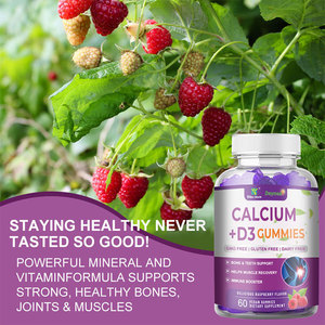 Gomitas de Calcio D3 de Alta Absorción, 60 Gomitas Veganas con Magnesio y Zinc, Sin <span class=keywords><strong>Gluten</strong></span>, Favorecen <span class=keywords><strong>la</strong></span> Recuperación de Huesos, Sistema Inmunitario y Músculos - Product Image 5
