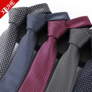 Cravatta da lavoro Jacquard con Design alla moda in porcellana fatta a mano cravatta da uomo a righe cravatte personalizzate in poliestere