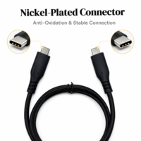 Câble de charge rapide USB 3.0 Type-C vers Type-C, transfert de données haute vitesse 5 Gbps, vente en gros directe d'usine, logo et emballage personnalisés