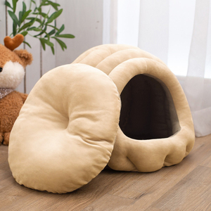 Weiches Plüsch-Raupen-Katzenbett Gemütliches Warmes Kuschel-Katzenbett Realistisches Design Spaßiges Haustiernest Komfortables Atmungsaktives Katzenbett - Product Image 3