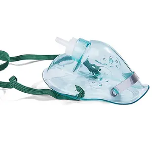 Masker oksigen sekali pakai, CE ISO bersertifikat, respirator steril pvc medis dengan tabung