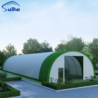 Tente de stockage robuste en PVC avec structure en acier, abri dôme en tissu, abri portable à vendre