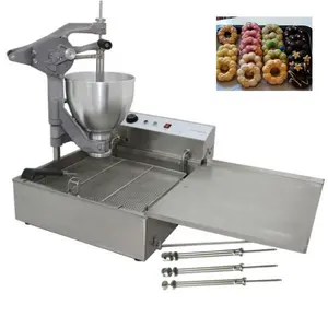 3 Molds Stainless Steel Manual Gas Electric Fully Automatic Churro Ball Mochi Donut Fryer Machine