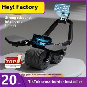 Roue abdominale automatique à rebond durable en ABS, écologique, marque Cz, modèle Cz89, poids 1,0 kg, équipement de fitness à domicile unisexe, caoutchouc - Product Image 2