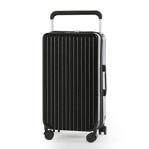 New fashion patent 360 gradi whisper quiet wheels valigia da viaggio con manico largo bagaglio grigio dimensioni 20 pollici - Product Image 4