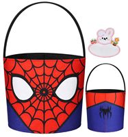 Panier de rangement mini en feutre non tissé, pliable, écologique, design personnalisé, seau cadeau portable, jouets pour enfants, Pâques, fête