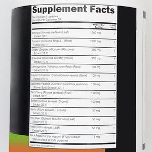 <span class=keywords><strong>Ashwagandha</strong></span> อาหารเสริมสุขภาพสนับสนุนภูมิคุ้มกันร่วมกันตับการย่อยแคปซูลขมิ้น - Product Image 3