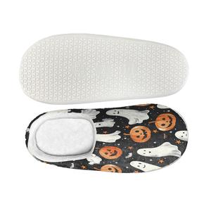 Halloween Noël Hiver Maison Doux Chaud Logo Personnalisé Pleine Impression Motif Personnalisé Coton Pantoufles Glisser Sandales Pour Femmes Hommes - Product Image 3